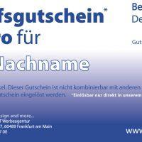 100 Euro Geschenkgutschein