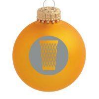 Christbaumkugeln Geripptes (goldgelb matt)