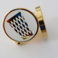 Goldenes Gerippte Manschettenknöpfe