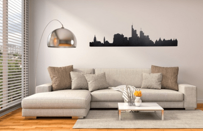 Frankfurt Skyline Metallbilder