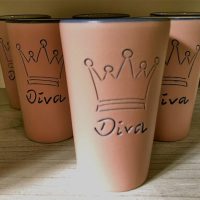 Diva Becher mit Krönchen