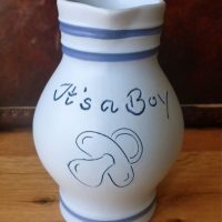 ZUR GEBURT - Hellblauer It's a Boy Bembel