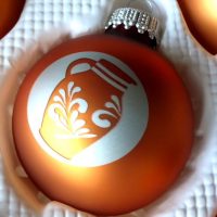 Bembel in Bronze - Weihnachtskugeln aus Frankfurt