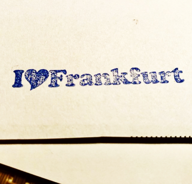 Stempel und Papierdruck #Frankfurt