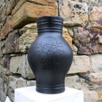 Echte Kerle Bembel mit Totenkopf