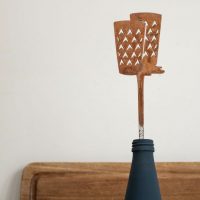 Wohndeko - Gartendeko Gerippte Beetstecker