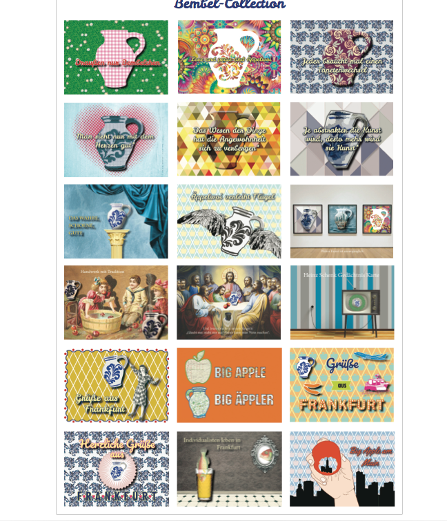 Frankfurt Postkarten bei Bembeltown