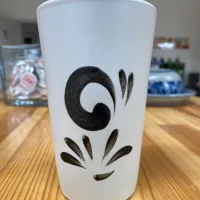 Apfelweinbecher 0,3l - schwarz-weiß