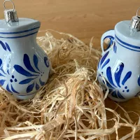 Bembel und Geripptes als Weihnachtskugel - Hessische Weihnachtskugeln #Bembelshop