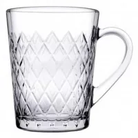 Das Gerippte als Teeglas mit Henkel - Der Bembel Shop Bembeltown #Gerippte #Teeglas