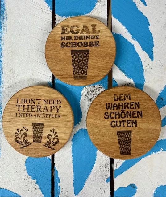 Frankfurter Schoppedeckel in verschiedenen Designs