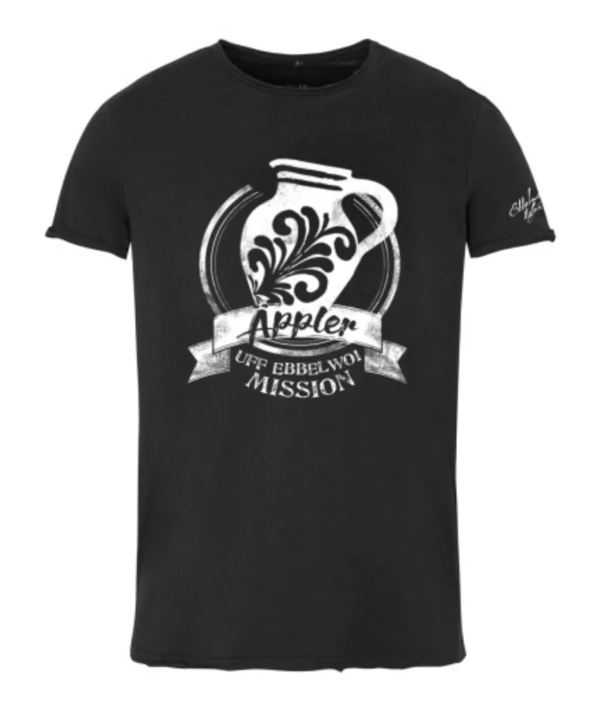 Äppler Shirt - uff Ebbelwoi Mission - Bembeltown Shirt Shop Frankfurt