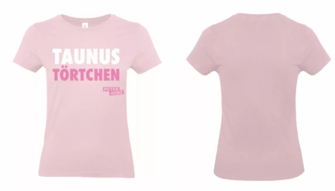 Taunus Törtchen T-Shirt rosa by Peter Kunz #PeterKunz #TaunusTörtchen #Taunus #Mädchen #StatementShirt #Hessen