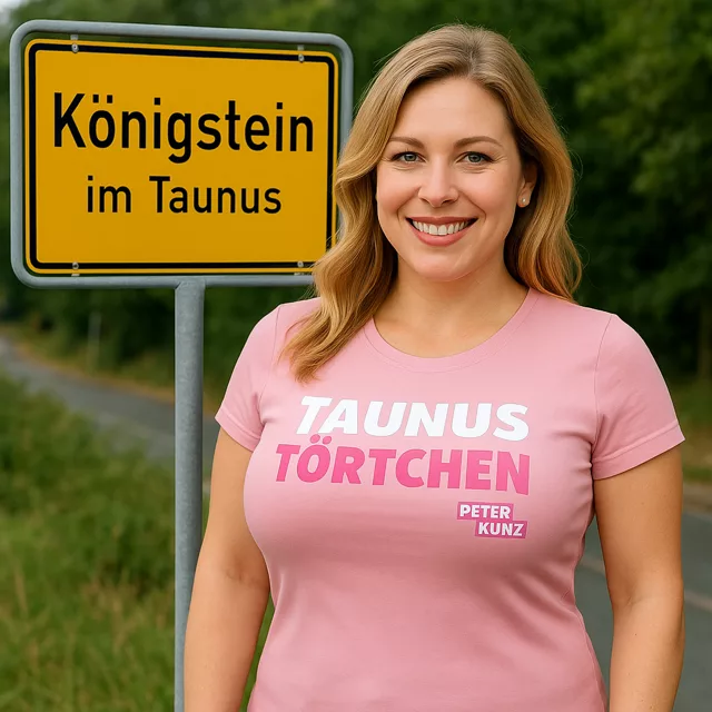 Taunus Törtchen T-Shirt rosa by Peter Kunz #PeterKunz #TaunusTörtchen #Taunus #Mädchen #StatementShirt #Hessen